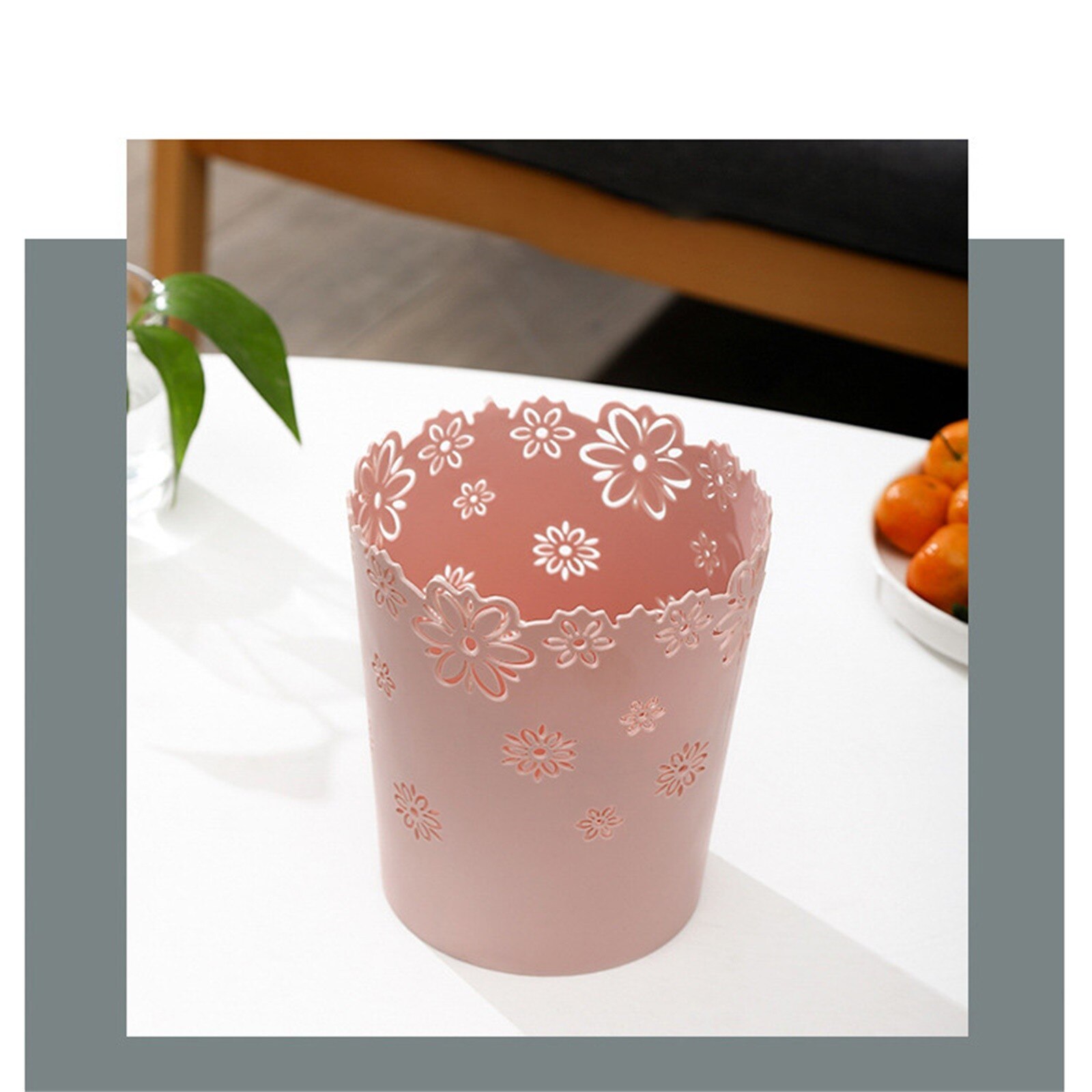 Popularwaste Paper Bin, Plastic Waste Bin For Office, Kitchen Or Bathroomsupport And