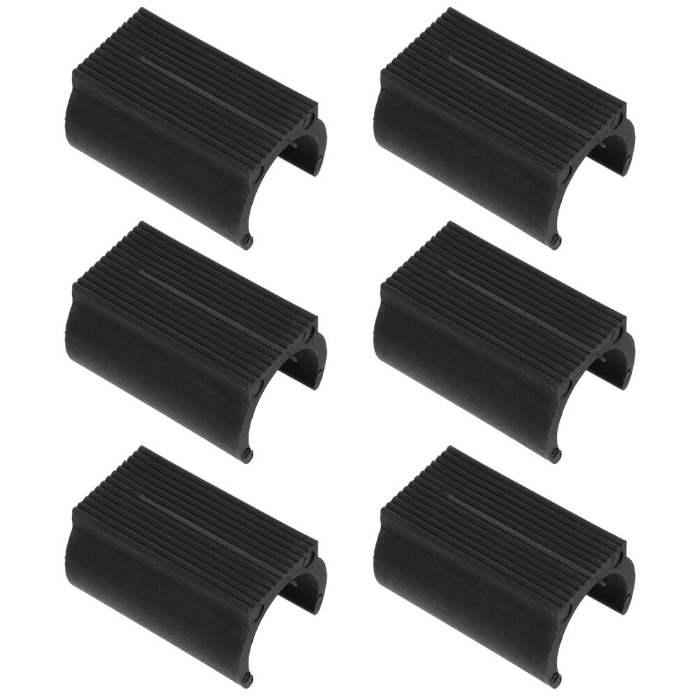 50Pcs Trampoline Antislip Voet Mat Trampoline Pole Covers Antislip Caps Meubilair Tafel Stoel Voet Pads: Black 1
