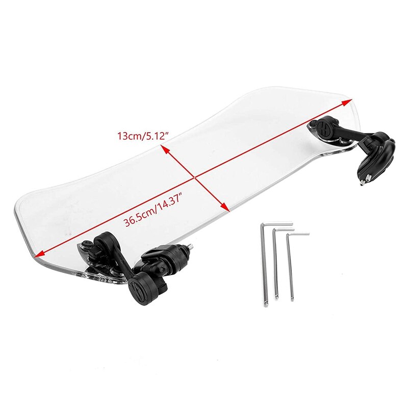 Motorcycle Modified Windshield Extension Spoiler Windscreen Air Deflector for YAMAHA TDM 850 900 TDR250 XT1200Z