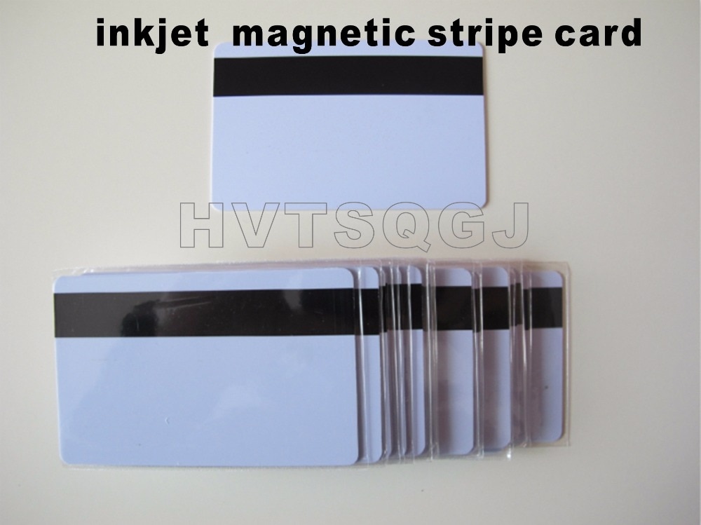 100 stks Creditcard Size cr80 inkjet printable pvc magnetische strip card