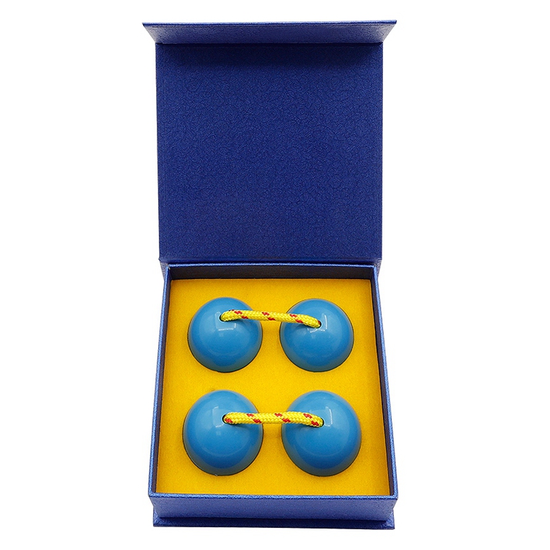 2 Stuks Plastic Zand Hamer Maracas Ei Baby Kind Speelgoed Orff Vroege Educatieve Muzikale Speelgoed Blauwe Kleur