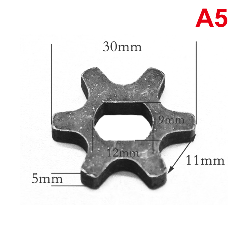 For 405/5016/6018 Gear Asterisk Electric Chain Saw 7/6/3 Tooth Industrial Chainsaw Chain Gear Sprockets Drive Replace Sprocket: Gold