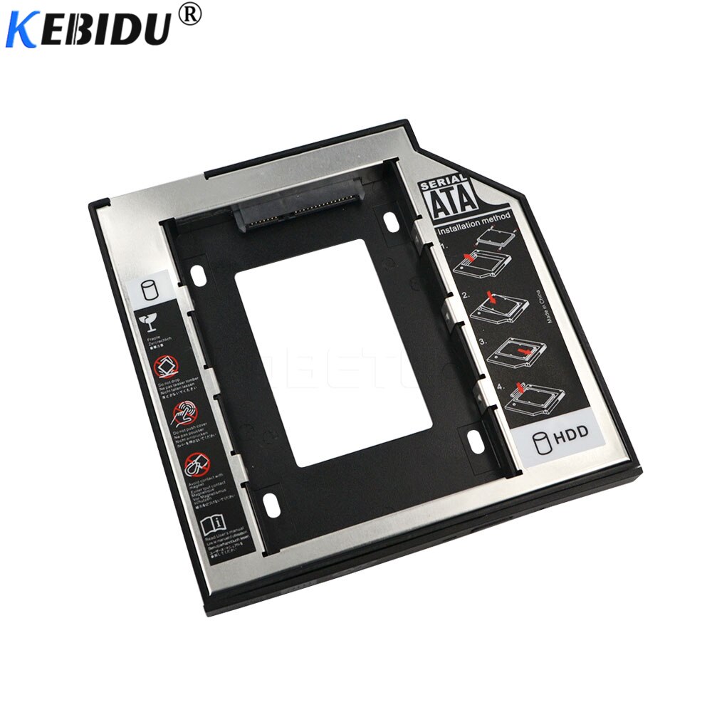 Kebidu Universal- SATA zu SATA festplatte Bucht 9,5mm, für 9mm 9,5mm nclosure bucht SSD fallen festplatte, für Laptop seltsam Optibay