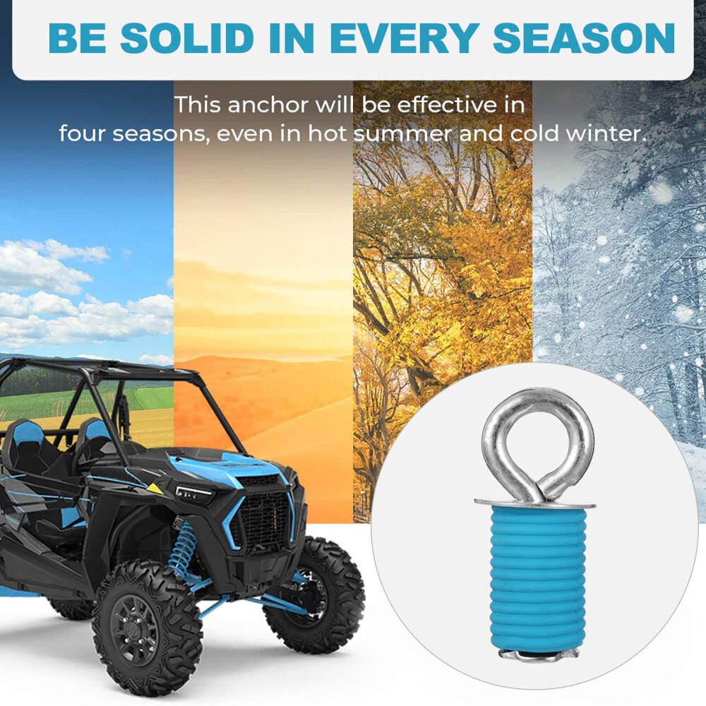 6pcs ATV Fixing Anchor UTV Bed Anchor Cargo Hole Anchors Tie Down Anchors