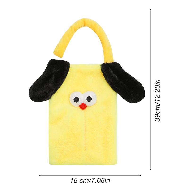 Auto Tissue Spender Cartoon Hund Tissue Cover Veranstalter kreative Sitz lehne Tissue Box Soft Tissue Cover Organizer für Auto nach Hause