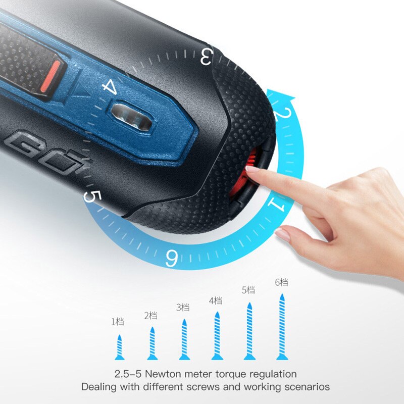 Bosch – tournevis sans fil intelligent GO 3.6V, outil électrique, 6 Modes, couples réglables, Kits d&#39;outils