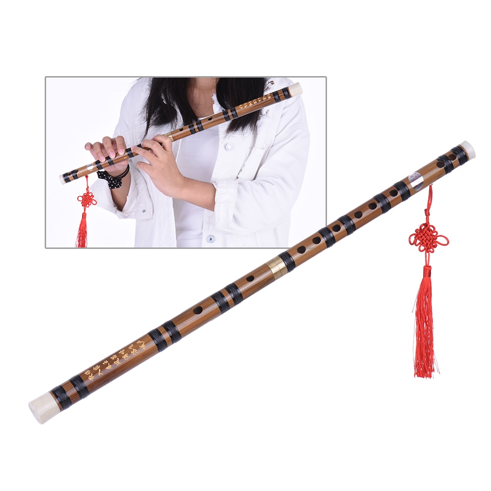 Pluggable Bamboo Flute Handmade Bitter Bamboo Dizi E Key Traditional Chinese Flute Musical Woodwind Instrument for Beginner