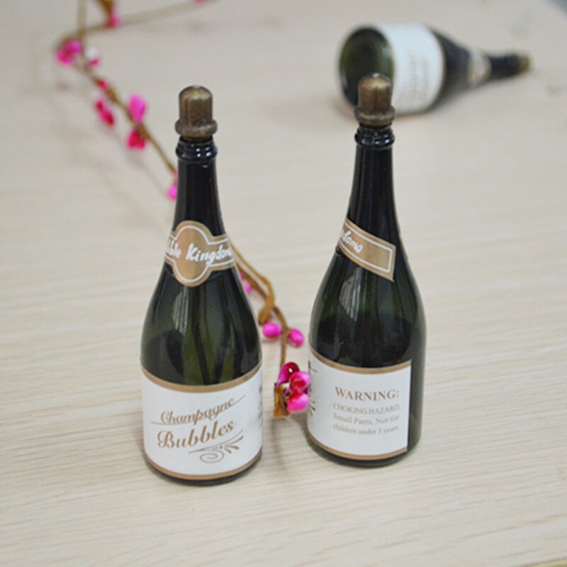 60 stks Lege Donkergroen Mini Champagne Bubble Flessen Hollywood Wedding Party Games Baby Kids Gelukkige Verjaardag Decoraties Ornament