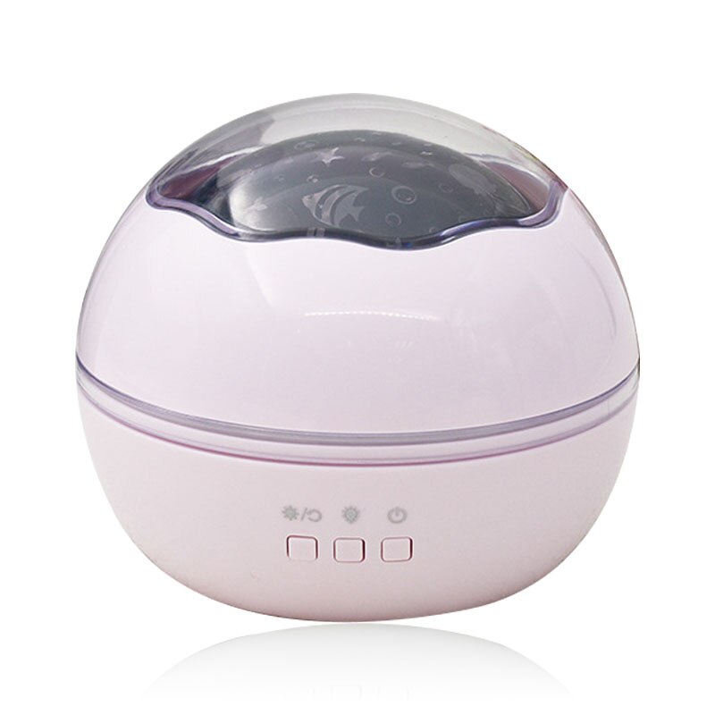 LED Night Light Projector Spin Starry Sky Star Ocean World Master Rotating Children Kids Baby Sleep Romantic USB Lamp Projection: Pink