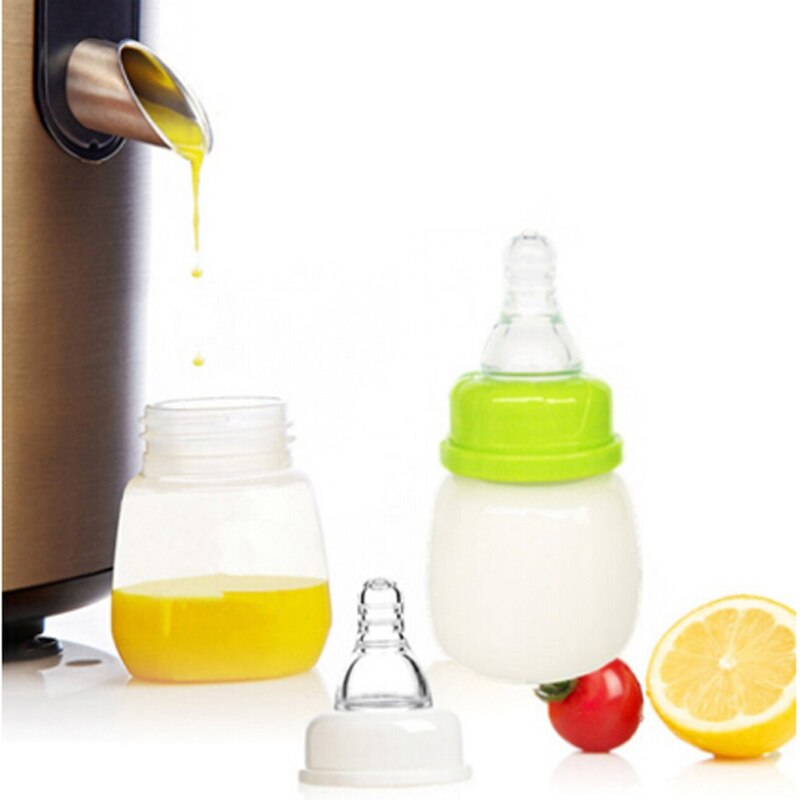 60mL Bottiglia di Latte per Neonati di Viaggio Esterna Succhi di Frutta Ecc di Cura Del bambino di Acqua Naturale casuale Acqua Solido di Alimentazione Neonato