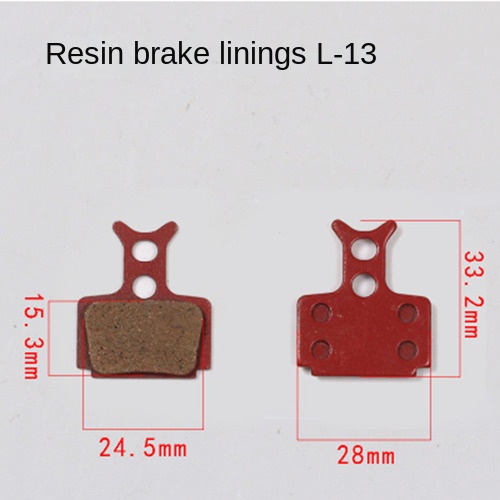 2 Paare (4 stücke) MTB Fahrrad Hydraulische Scheiben Bremsbeläge halb-metallisch Fahrrad Bremse Für SHIMANO SRAM eifrig HAYES Radfahren Fahrrad Teil: L-13