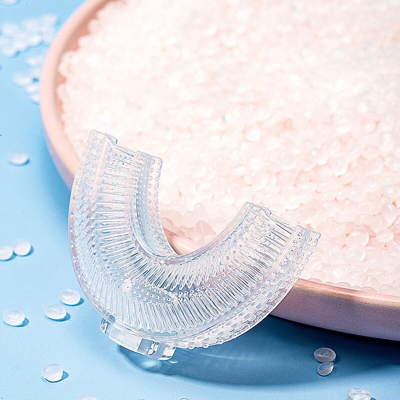 360 ° cura dei denti per la pulizia dei denti spazzola a forma di U spazzolino da denti per bambini cartone animato a forma di razzo spazzolino da denti per bambini: brush head