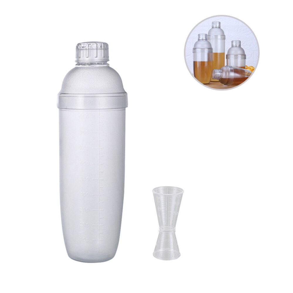 2 Stuks Mixer Cup Pc Hars Transparante Pot Hand Schudden Cup Cocktail Shaker Clear Bar Shaker Thee Cup Shaker Met zeef Een: As Shown 2