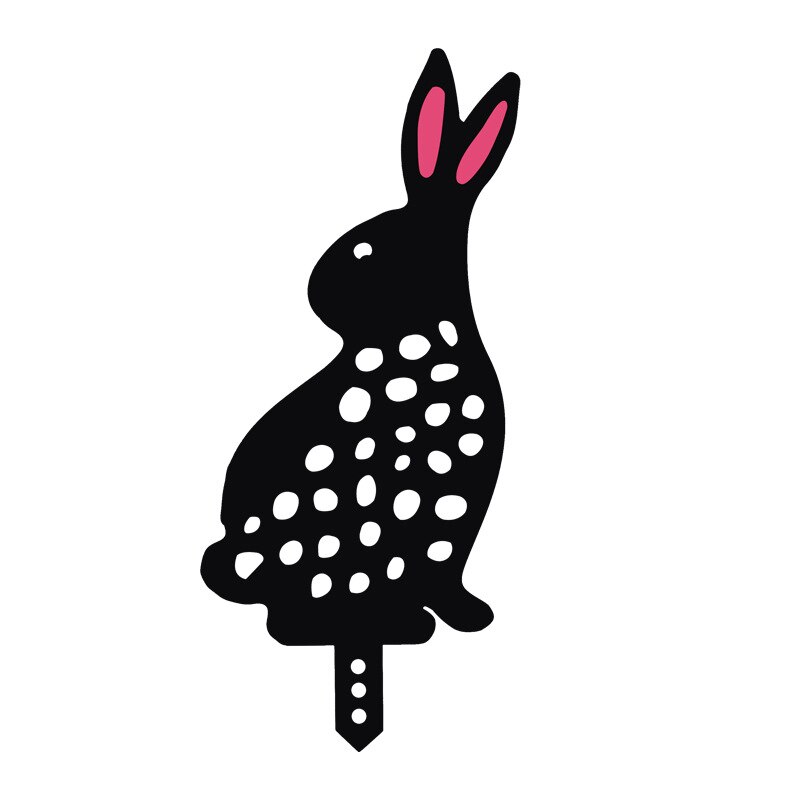 DIY Rabbit Pattern Art Garden Yard Metal Sculpture Home Decor Garden Decoration Outdoor Jardin Decoration Exterieure: A