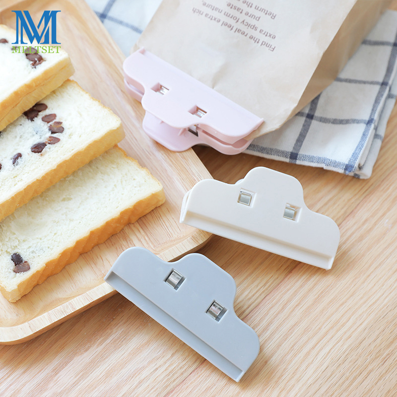 3 Stks/partij Huishoudelijke Sealing Zak Clips Voor Brood Snack Seal Opslag Outdoor Kamp Voedsel Zak Sealer Tool Thuis Voedsel Close clip