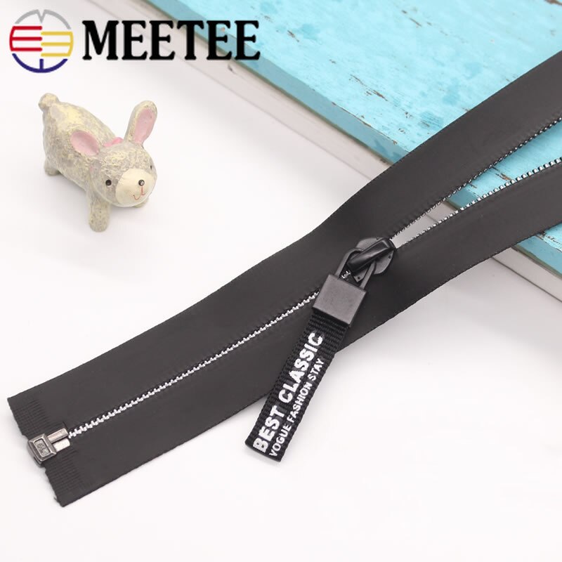 2pcs Eco-friendly Open-end Zippers Nylon Invisible Waterproof Zipper For Outdoor Jacket Raincoat Mountain Wear DIY Sewing KY2104