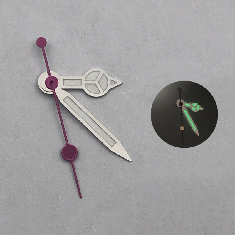 Larimoker Juiste NH35 NH36 Beweging Groen Licht-Emitting Steriele C3 Voor Man Mechanische Horloges Accessoires: Navajo wit