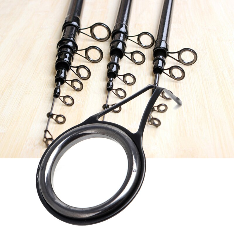 8 stk 8 størrelse fiskestang guide tip top ring cirkel stang reparations sæt fiskeri  l15