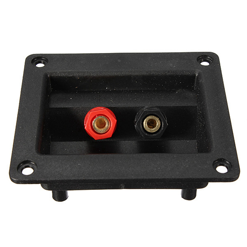 LEORY Speaker Terminal Board Square Gold plated Binding Post Type Speaker Box Terminal Cup Wire Cable Box Connector