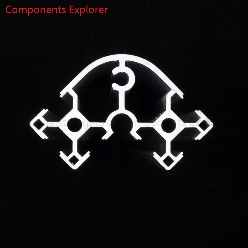 Arbitrary Cutting 1000mm 6630 Arc Aluminum Extrusion Profile,Silvery Color.