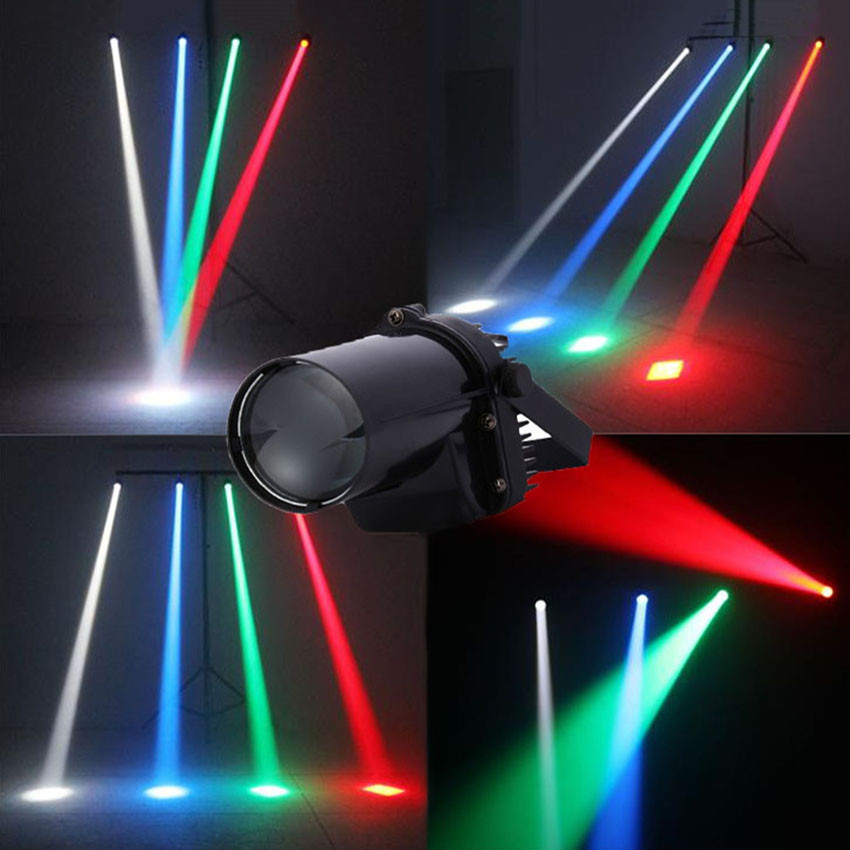 Spot lumineux pour Disco Bean LED de 5W, lumière de scène monocouleur avec faisceau de boule, lampe pour scène pour DJ fête KTV KTV