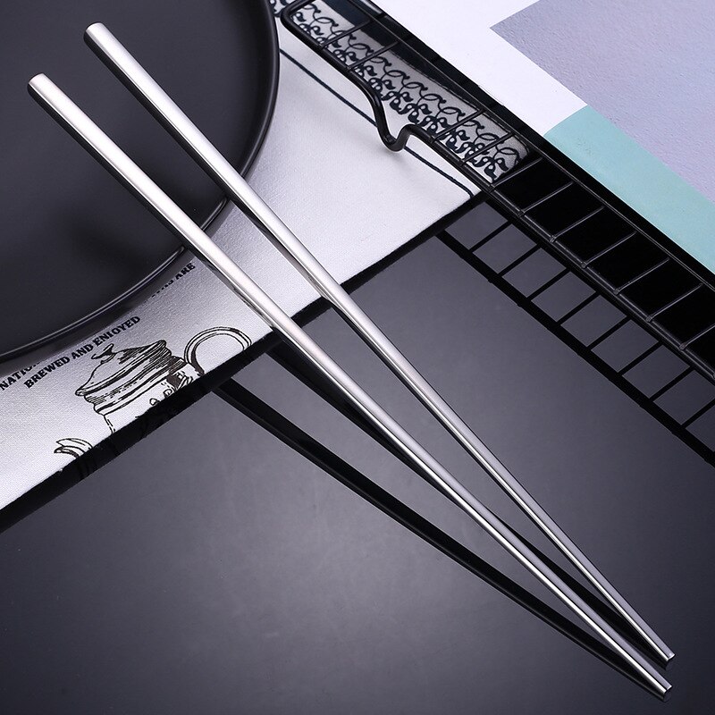 Cuchara grande de 25cm, cucharón público, palillos públicos, vajilla de acero inoxidable 304 para ampliar y espesar, cuchara para servir en hoteles: chopsticks