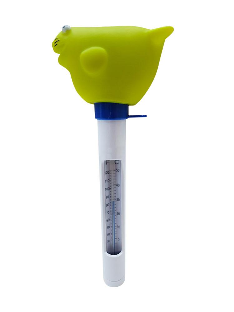 Flytande pool termometer tecknad form vatten termometrar för utomhus flytande pool badkar spadamm