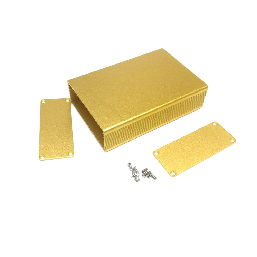 Carcasa de instrumento de aleación de aluminio, caja de conexiones eléctrica, bricolaje, 74x29x110mm,