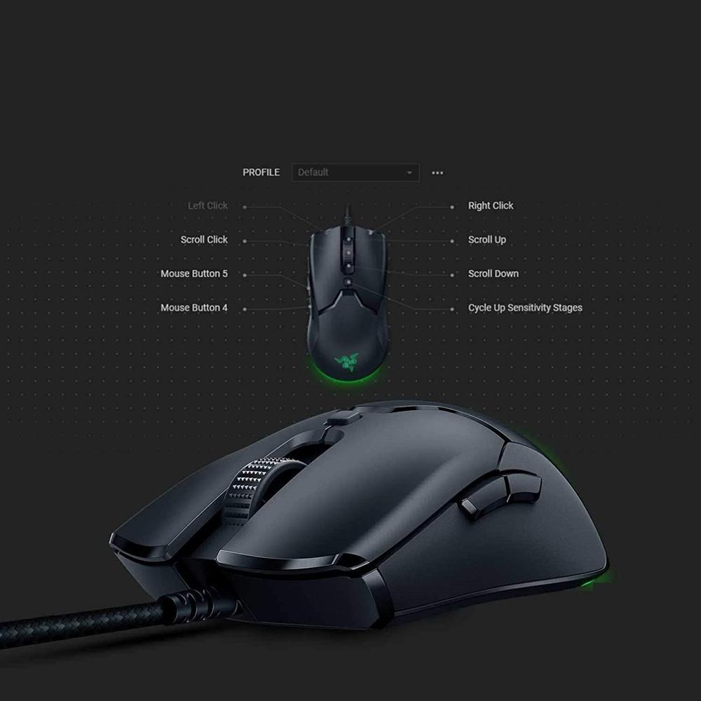 Cool Black Viper Mini Edition Optical Computer Cf Wired Gaming Mouse Desktop Lightweight Ptfe Mouse 118.3*56.1*38.3mm