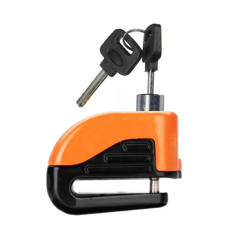 bicycle anti-theft car lock mountain bike alarm lock: orange