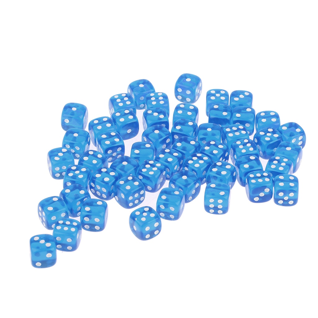 2x50 Stück Acryl Sechs Seitige Würfel 12mm D6 Würfel für D & D DnD RPG Bord Spiel geburtstag Party Gaming Trinken Liefert