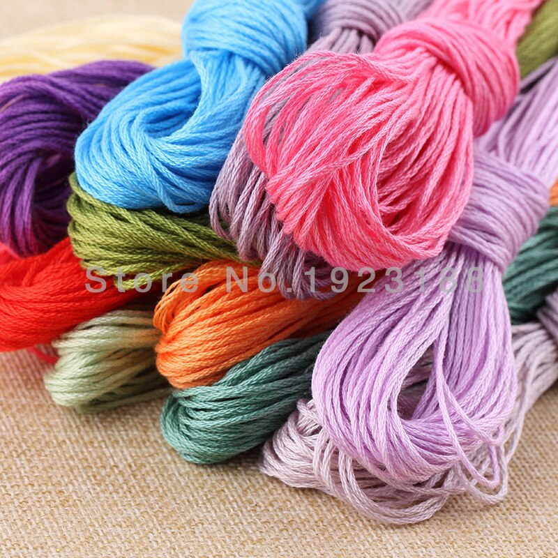 TMISHION écheveaux Au Point De Croix 44pcs Fil à Broder Fil à Broder