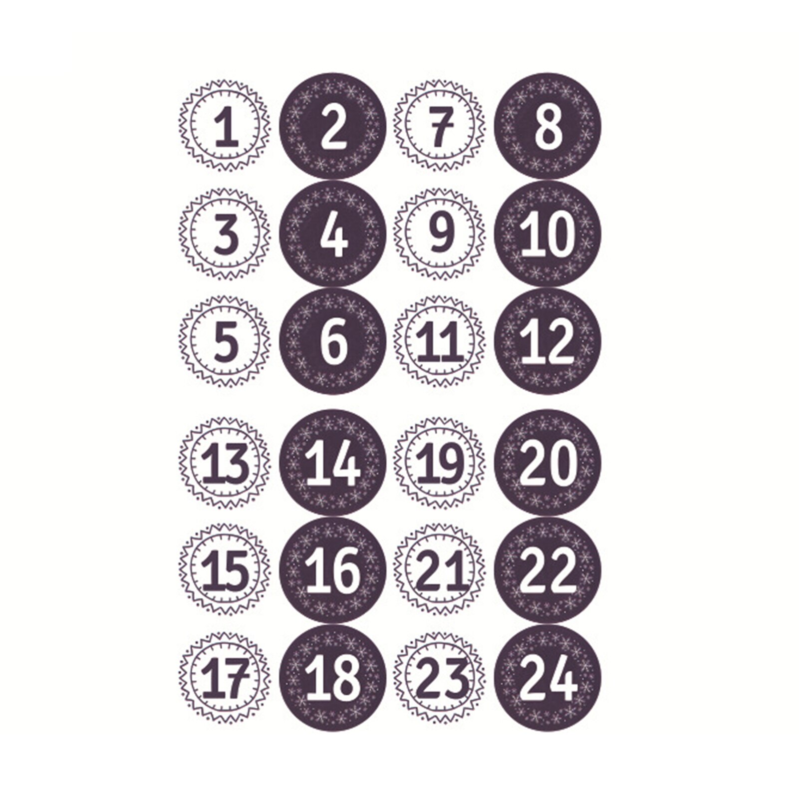 10 stuks 24 dagen aftelkalender kerst voor kerst thuis feestdecoratie kerstversiering voor thuis gelukkig jaar