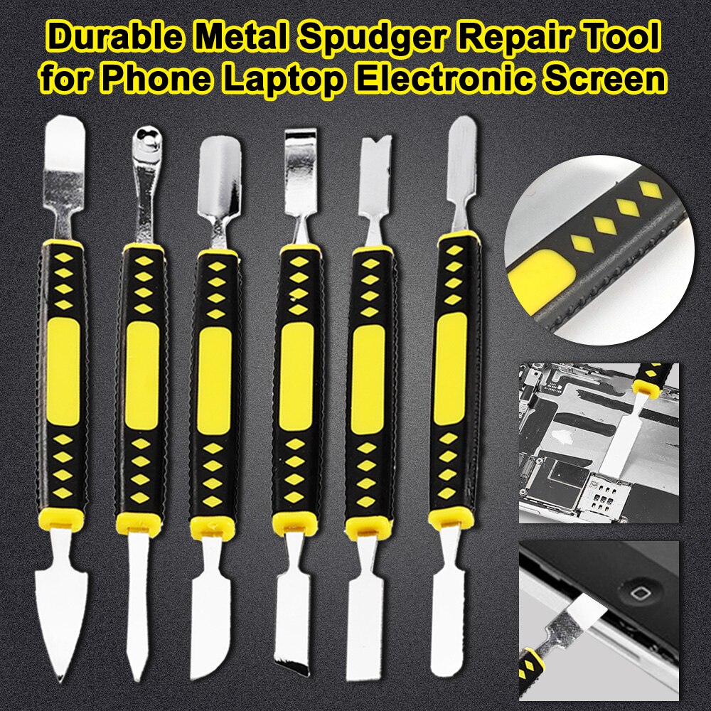 Universelles elektronikreparaturwerkzeug-set mit öffnungshebel und metallspießen für tablets, laptops und handybildschirme – hebelwerkzeug