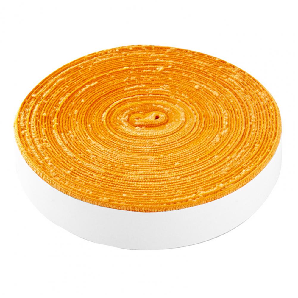 Antypoślizgowa, oddychająca opaska sportowa z uchwytem, oddychająca perforowana krawędź robić tenisa, opaska na paletka robić badmintona: Pomarańczowy