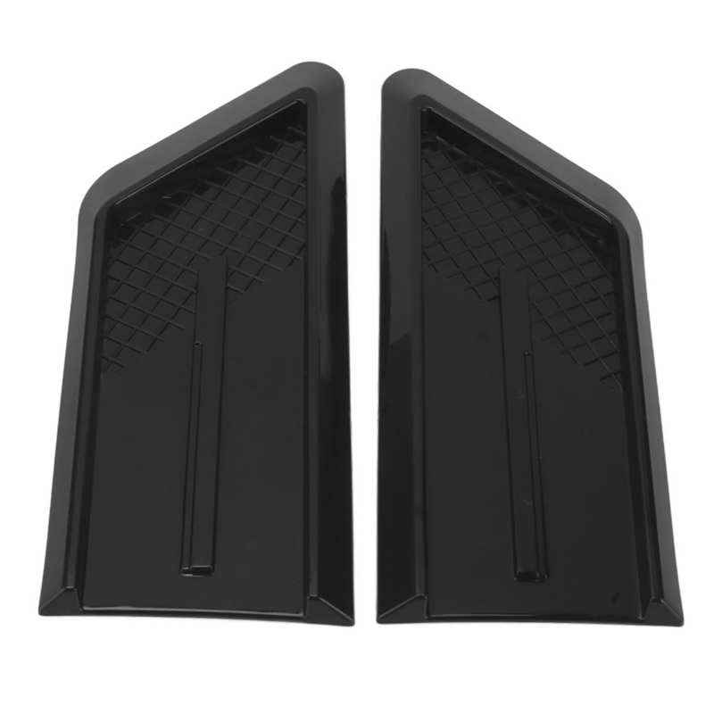 2 Stuks Side Air Vent Spatbord Trim Sticker Gloss Black Abs Universal Hoge Sterkte Schil En Plakken