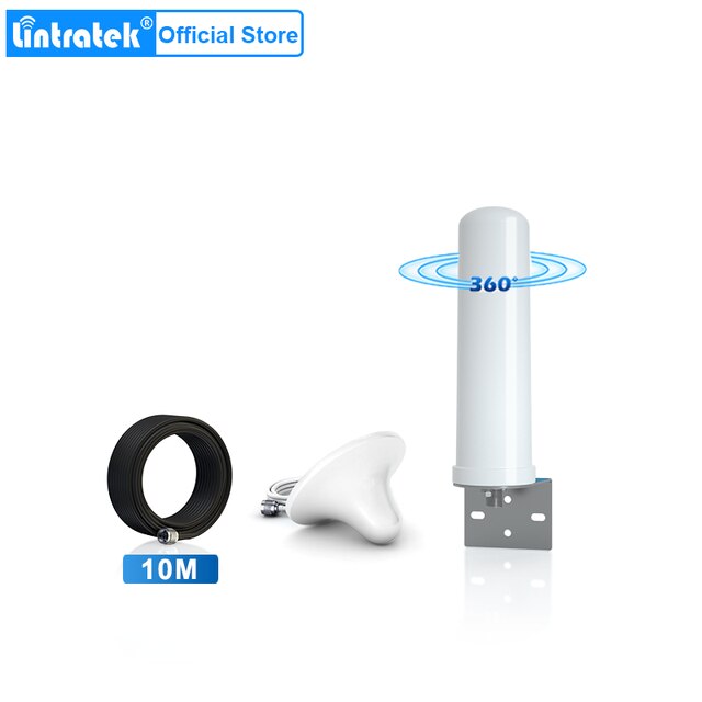 Lintratek Signaal Booster Antenne 2G 3G 4G Antenne Kit Voor Gsm Lte 900 1800 2100 Cellulaire Signaal versterker Repeater 10M: Ceiling antenna