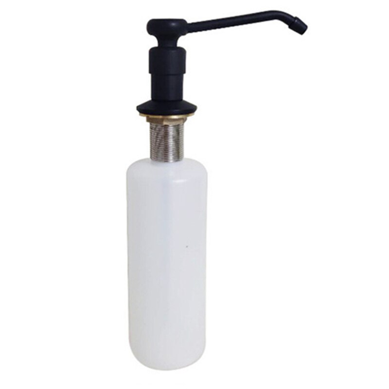 WZLY Küche Flüssigkeit Spender Messing Hand Drücken Flüssigkeit Seife Spender Spray Kunststoff Flasche 400/500ML Küche Sink Ersatz: 2-400ML