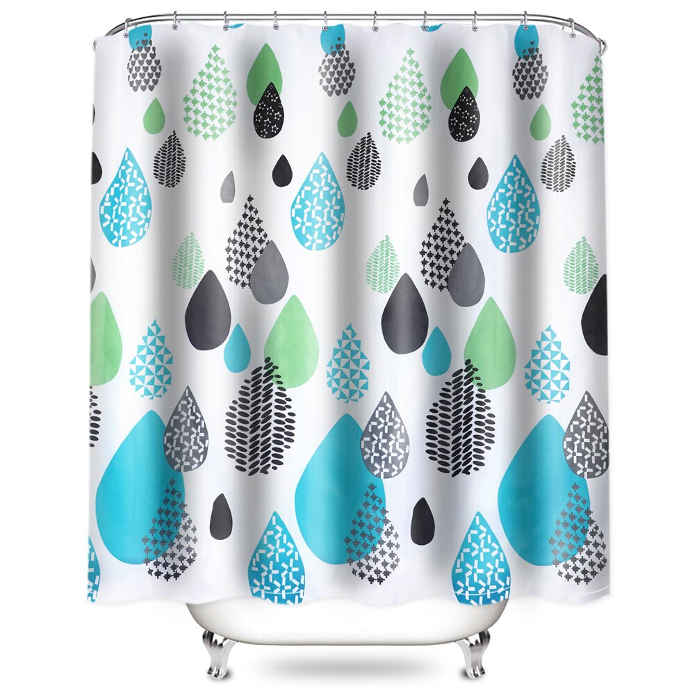 180x180cm vert plantes en pot rideau de douche pour salle de bain imperméable imprimer Cactus succulentes rideau de bain avec 12 crochets