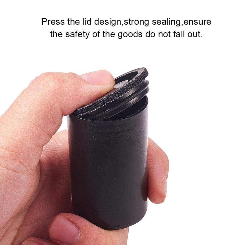 100 st  x 33mm plast tom film kapsel kamera rulle behållare förvaringsfodral kan för tillbehör konst pärla mynt piller fiske bete