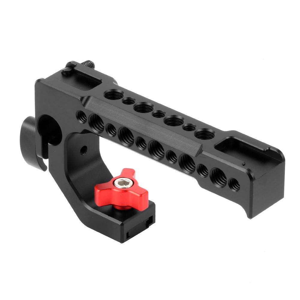BGNing Kamera Griff oben Griff Käse Griff DSLR Kamera KäFeige oben Griff mit 15mm Stange See Kalten Schuh Heißer schuh 1/4 "3/8"