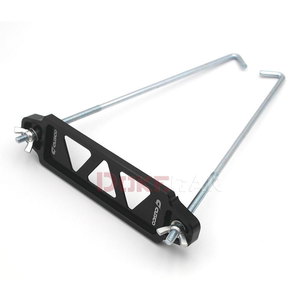 Alumínio Car Battery Tie Down Bracket, Alloy Battery Fasten Holder, 14cm, 19cm
