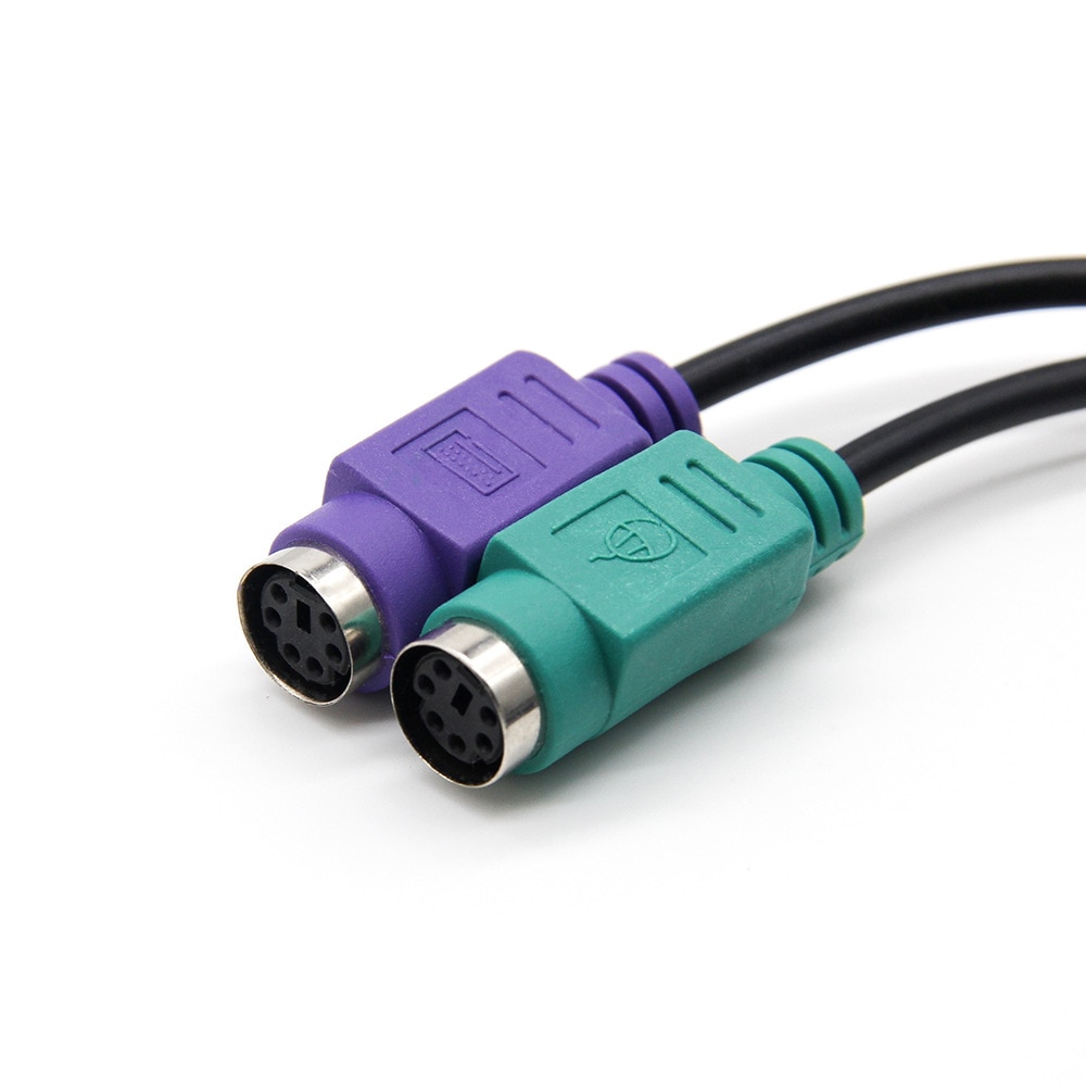 1PC USB Male To PS/2 PS2 Female Converter Cable Cord Converter Adapter Keyboard Computer Accessories Keyboard Adapter