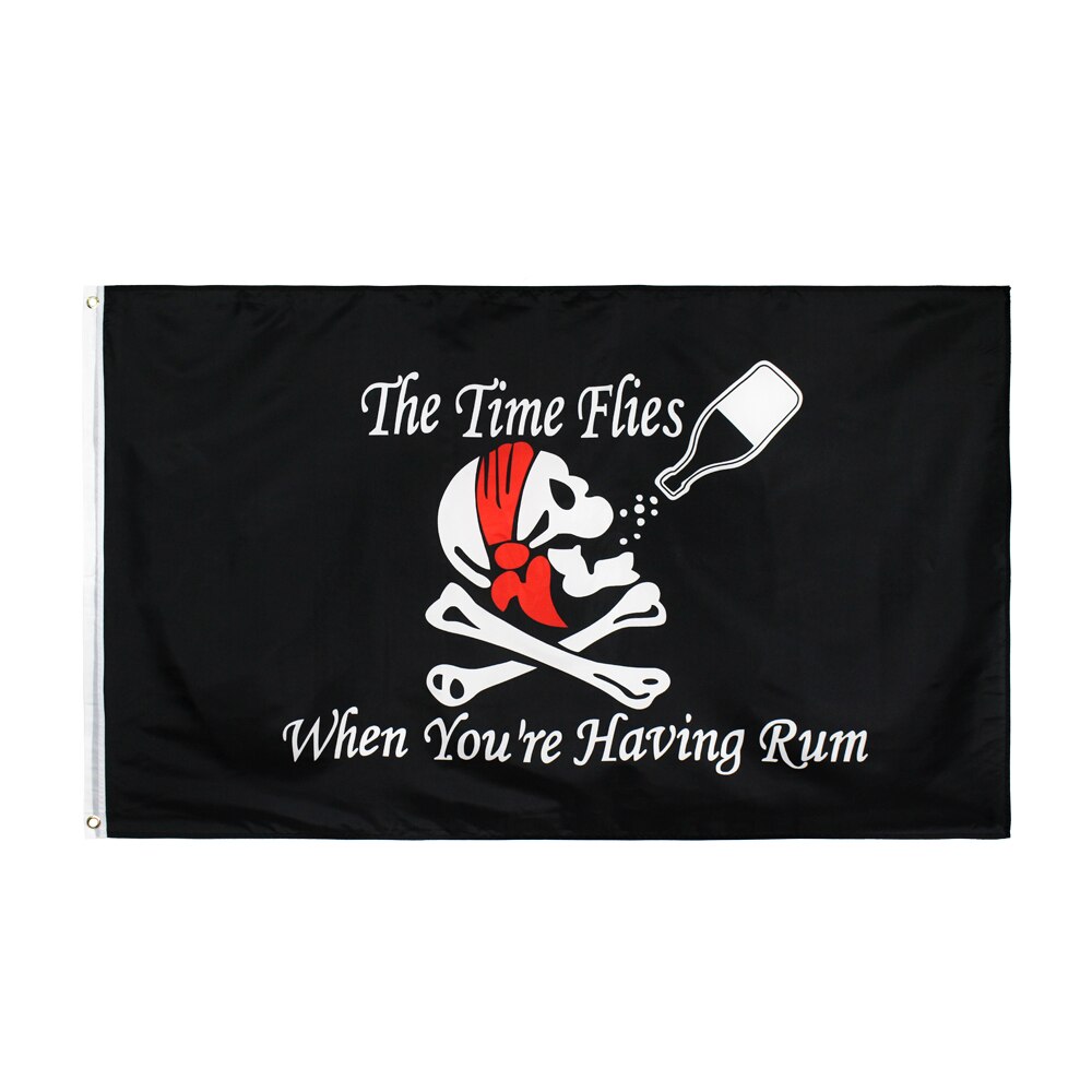 90x150cm Black Beard Blackbeard Edward Teach Pirate Flag: D