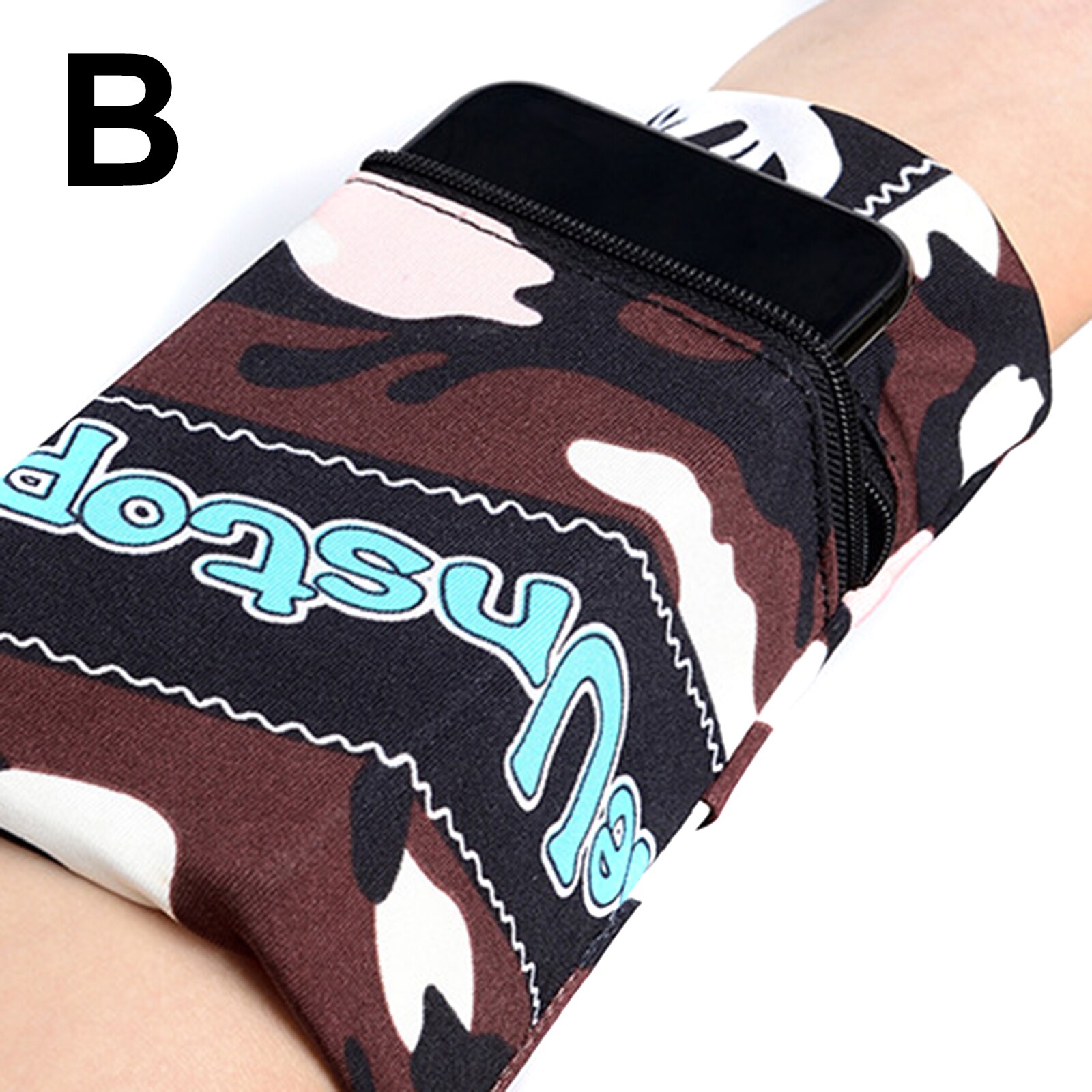 Fascia Da Braccio sportiva Corsa E Jogging Sacchetto di Ciclismo Wristband Badminton Tennis Supporto Per Polso Tasca Borsa Da Polso Per adulti DQ-di goccia: Coffee