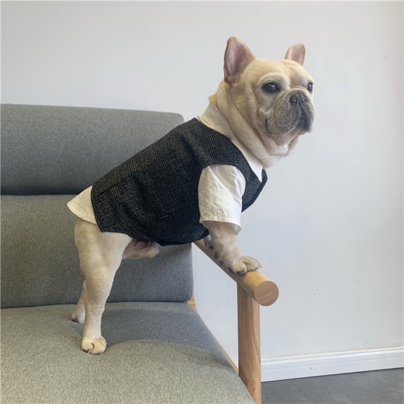 Pug Kleding Franse Bulldog Kleding Zomer Hond Shirt Vest Pak Jas Welsh Corgi Bulldog Kostuum Huisdier Outfits Kleding