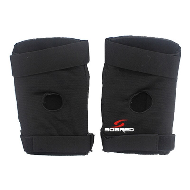 SOARED Thicken Ski Snowboard Roller Skating Thicken Knee Protector Brace Pad Black L & Skiing Armfuls Wrist Support