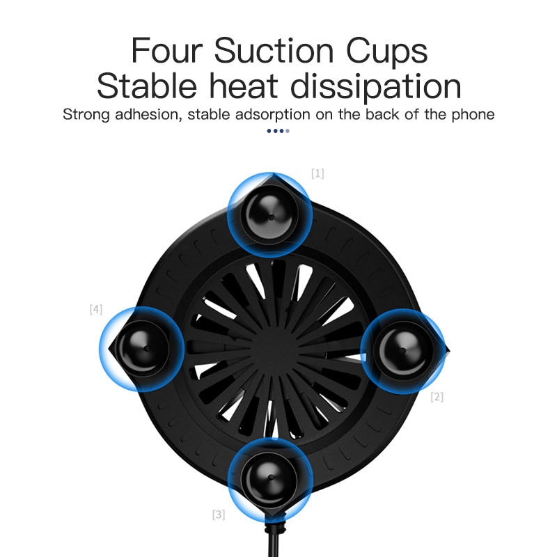 KUULAA Mobile Phone Radiator Gaming Universal Phone Cooler Portable Fan Cooling Heat Sink For Xiaomi iPhone Samsung Huawei