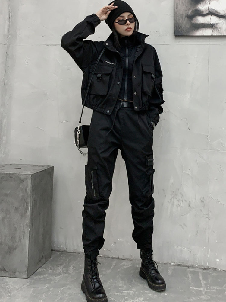 Max LuLu Europese Lente Kleding Vrouwen Zwarte Punk Stijl Jassen Dames Casual Korte Jassen Vrouwelijke Gothic Streetwear