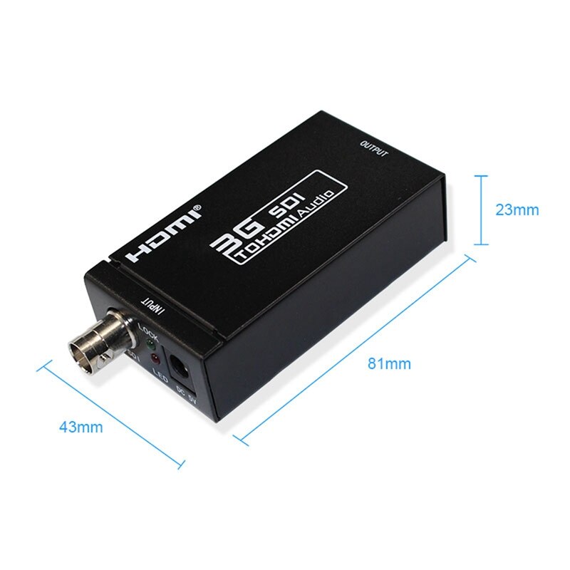 3g sdi til hdmi konverter bnc coax 1080p skærm hdtv o video adapter